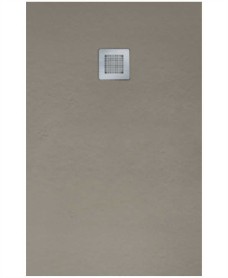 Slate Taupe 1700x900 shower tray with FREE Shower Waste