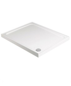 KRISTAL LOW PROFILE 800 Square 4 Upstand Shower Tray with FREE shower waste