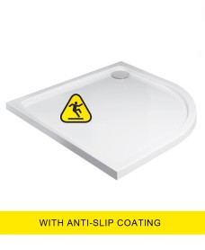 Kristal Low Profile 1000X800 Quadrant RH Shower Tray -Anti Slip  with FREE shower waste