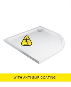 Kristal Low Profile 1000 Quadrant Shower Tray - Anti Slip with FREE shower waste