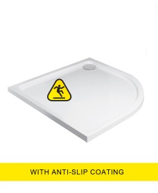 Kristal Low Profile 900 Quadrant Shower Tray  - Anti Slip  with FREE shower waste