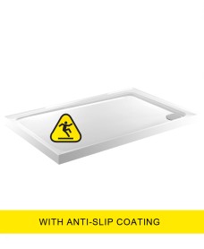 KRISTAL LOW PROFILE 900X700 Rectangle Upstand Shower Tray  - Anti Slip  with FREE shower waste