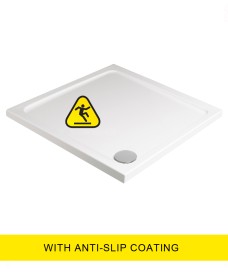 Kristal Low Profile 700 Square Shower Tray -Anti Slip with FREE shower waste