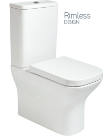 Sophia Rimless Fully Shrouded WC-Soft Close Seat