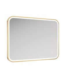 Astrid Beam Gold Illuminated Metal Frame Rectangle 600x800mm Mirror