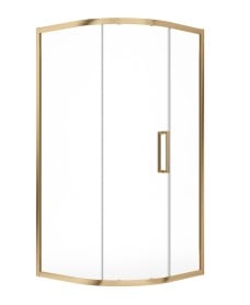 ASPECT 8mm Single Door Quadrant 1000mm Brushed Gold