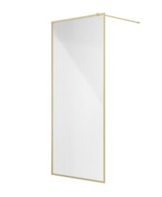 MIRAGE 900mm Brushed Gold Frame with Fluted Glass