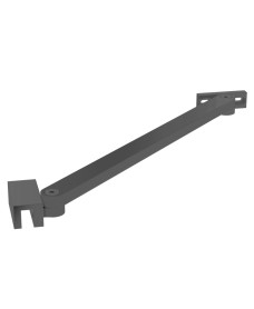 ASPECT Angle support bar Matt Black 300mm