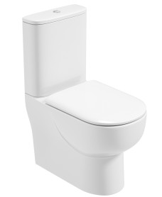 Verona Fully Shrouded RIMLESS Toilet and Soft Close Seat