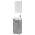 PRAGUE Sandy Grey 45cm Floor Standing Vanity Unit