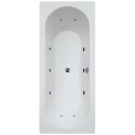 CLOVER 1800 x 800 Double Ended 12 Jet Whirlpool Bath