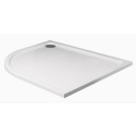 KRISTAL LOW PROFILE 1000x800 Offset Quadrant Shower Tray LH with FREE shower waste