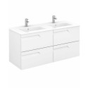 BRAVA 120 white vanity unit & slim basin