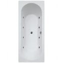 CLOVER 1700x750mm Double Ended 8 White Jet Whirlpool Bath