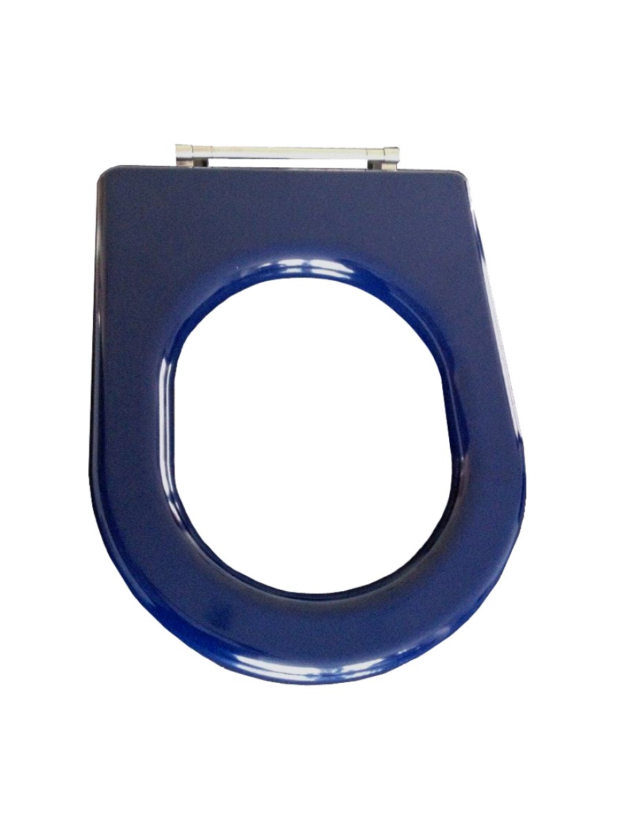 COMPACT seat ring blue stainless steel top fix hinge