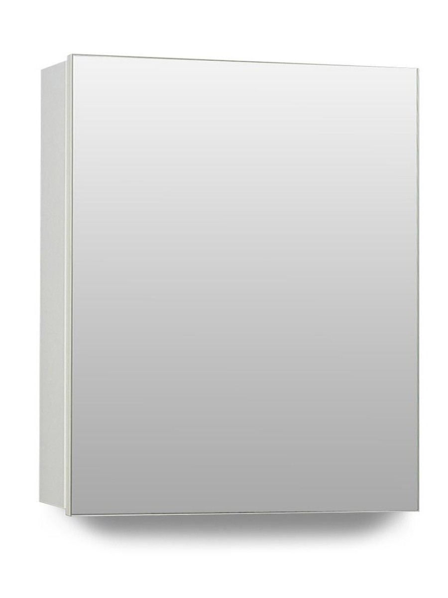HAMPTON 1 Door Mirror Cabinet 40cm White