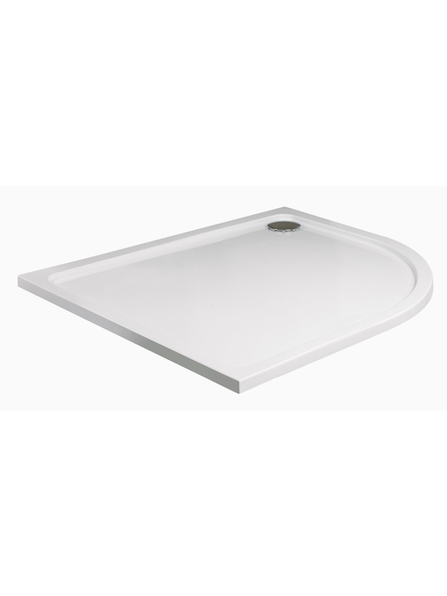 KRISTAL LOW PROFILE 1200x800 Offset Quadrant Shower Tray RH with FREE shower waste