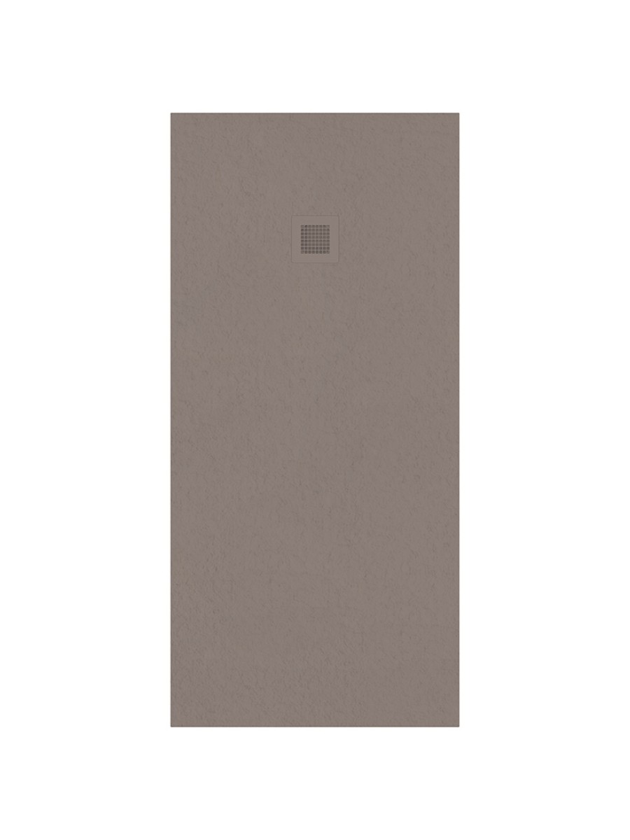 SLATE Taupe 1700x800 shower tray with FREE Shower Waste
