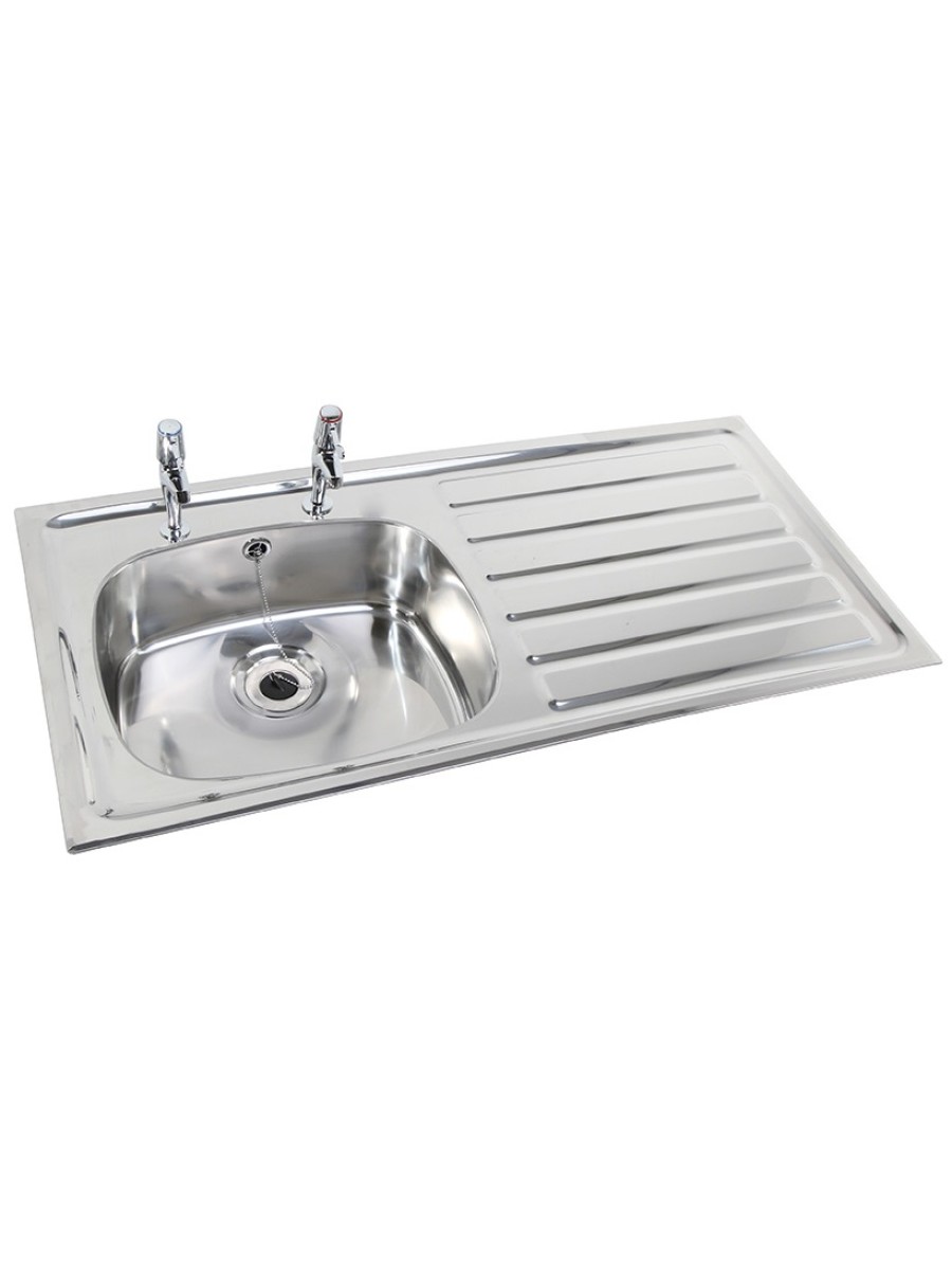 IBIZA HTM64 Inset Hospital Sink Deep Bowl 1028x500mm Right hand Drainer  