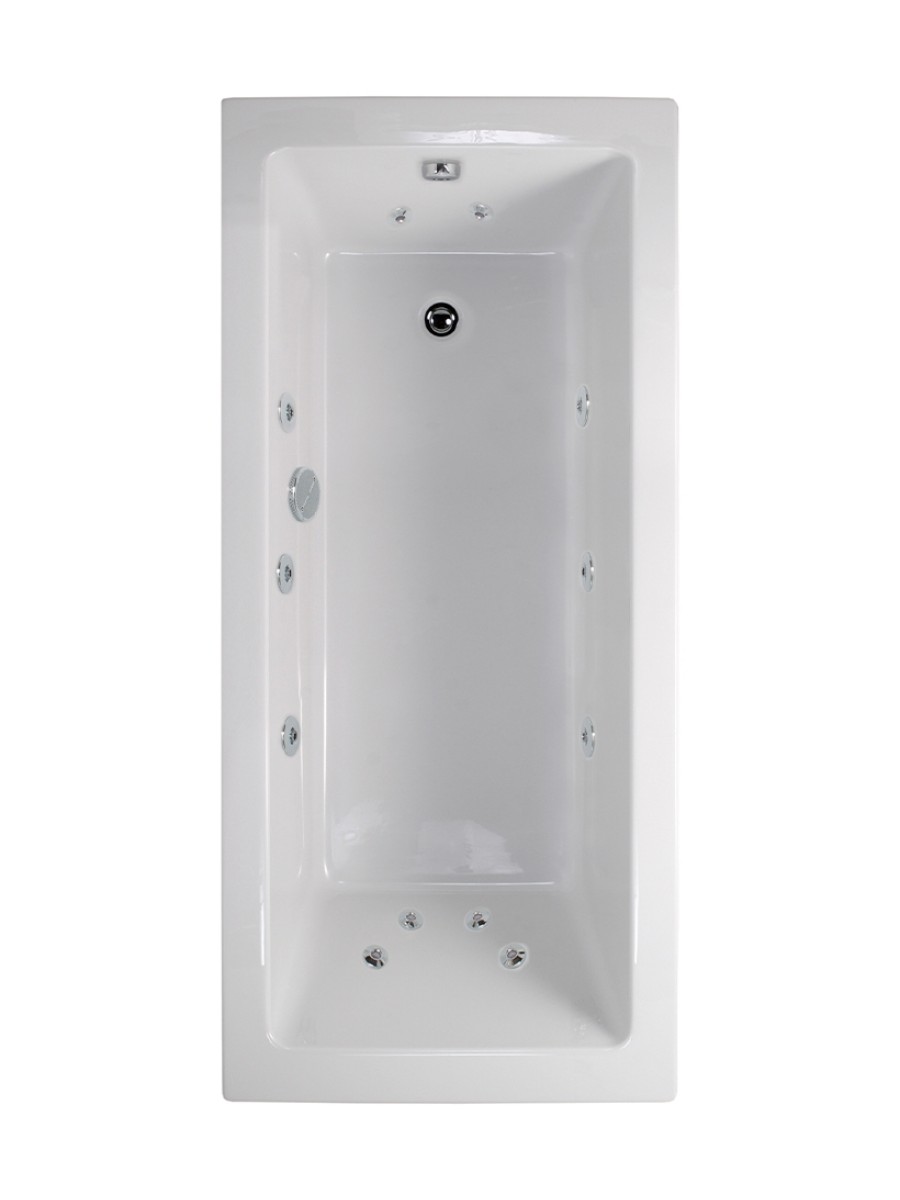 PACIFIC Single Ended 1700x750mm 12 Jet Bath