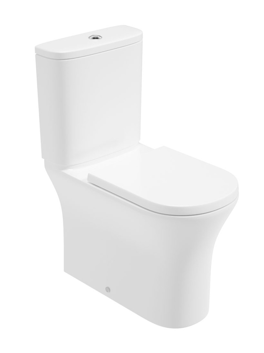 PENA Fully Shrouded Comfort Height Close Coupled Rimless Pan & Delta Soft Close Seat