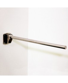 Contemporary Single Arm Friction Rail Stainless Steel Concealed Fixings Polished Finish