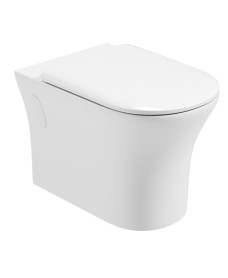 Amanda Wall Hung Rimless WC with Quick Release Soft Closing Seat