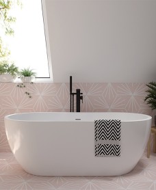 Andrea Freestanding Bath including waste and overflow 1655x745mm