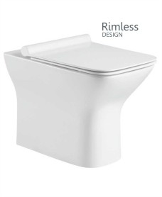Claire Back to wall Rimless WC - Slim Soft Close Seat