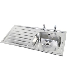 IBIZA HTM64 Inset Hospital Sink 923x500mm Left hand Drainer  