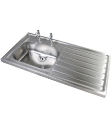 Jersey HTM64 Sit-on Sink 1000x600mm Single Bowl & Left Hand Drainer  
