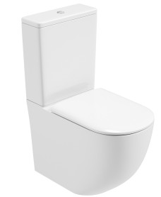 Inspire Fully Shrouded Rimless WC Pack-Soft Close Seat