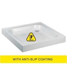 JT Ultracast 1000 Square Shower Tray with Upstand - Anti Slip 