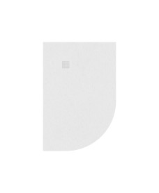 Slate 1200x800 Offset Quadrant Shower Tray LH White - Anti Slip 