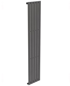 PIATTO Flat Tube Designer Radiator Vertical 1800 x 376 Single Panel Anthracite