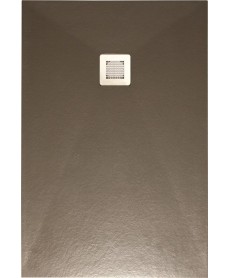 Slate Taupe 2000x900 shower tray with FREE Shower Waste