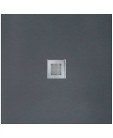 SLATE 800 x 800 Shower Tray Anthracite - with FREE shower waste