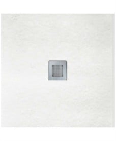 SLATE 900 x 900 Shower Tray White - with FREE shower waste