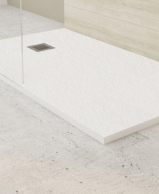 SLATE 2000 x 900 Shower Tray White - with FREE shower waste