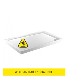 Kristal Low Profile 1000x900 Rectangle 4 Up Stands Shower Tray -Anti Slip  with FREE shower waste