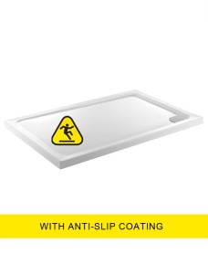 Kristal Low Profile 1700X800 Rectangle Shower Tray -Anti Slip  with FREE shower waste
