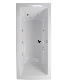 Pacific Double Ended 1700x700mm 12 Jet Bath