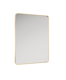 Astrid Gold Non-illuminated Metal Frame Rectangle 600x800mm Mirror