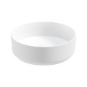 AVANTI Round 36cm Vessel Basin with Ceramic Click Clack Waste - Satin White