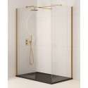 ASPECT 1400mm Wetroom Panel - Brushed Gold
