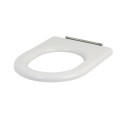 COMPACT Seat Ring White Top Fix Steel Hinge