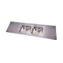 JERSEY HTM64 Sit-on Sink 2400x600mm Double Bowl Double Drainer  