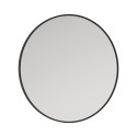 ASTRID Black Non-illuminated Metal Frame Round 600x600mm Mirror
