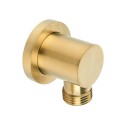 SYNC Round Wall Elbow Brushed Gold